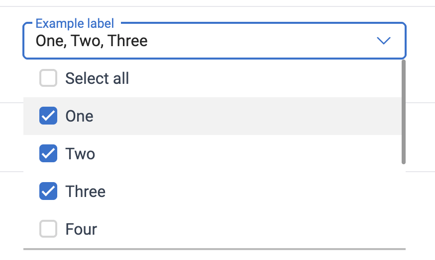 multiple concept on a Combobox component in Tailwind Elements.