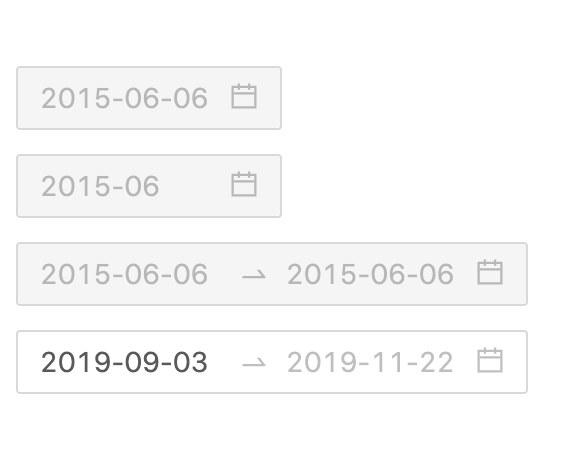 disabled concept on a Datepicker component in Ant Design.