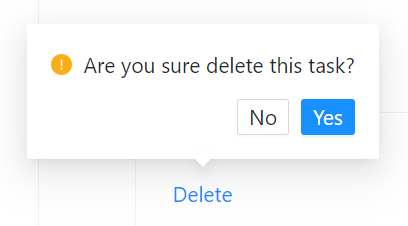 misc concept on a Popup component in Ant Design.