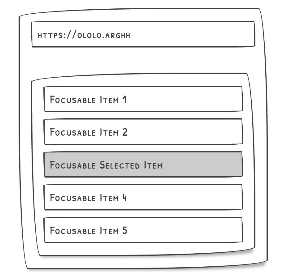 List example to describe beforefocus event usage