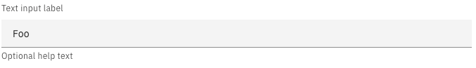 basic concept on a InputText component in Carbon Design System.