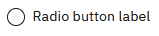 style concept on a Radio Button component in Carbon Design System.