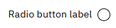 label-position concept on a Radio Button component in Carbon Design System.