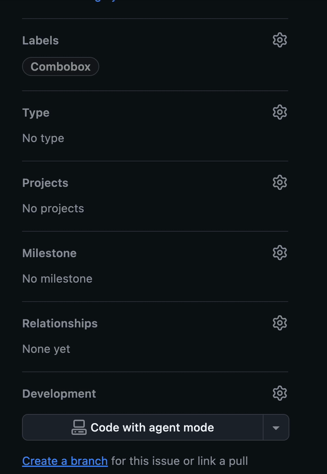 A video of the labels picker popup on the github website