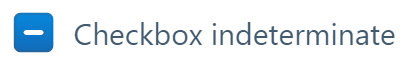 indeterminate concept on a Checkbox component in Evergreen.