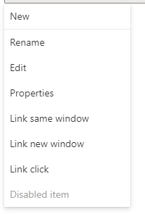 Menu | Open UI