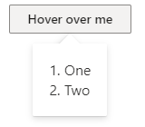 rich concept on a Tooltip component in UI Fabric.