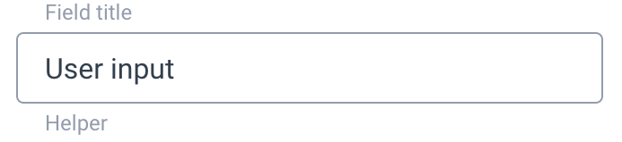 state concept on a InputText component in GoodBarber Design System.
