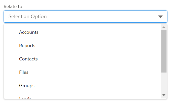 combobox concept on a Popup component in Lightning Design System.