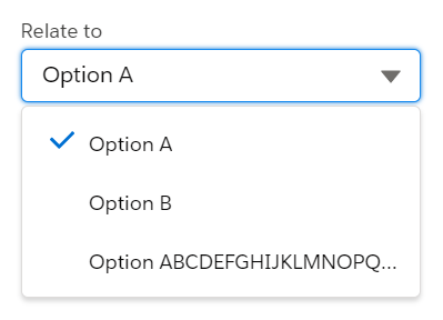 combobox concept on a Popup component in Lightning Design System.