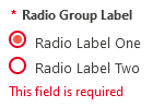 state concept on a Radio Button component in Lightning Design System.