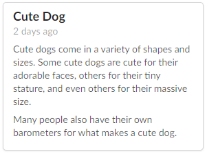 basic concept on a Card component in Semantic UI.