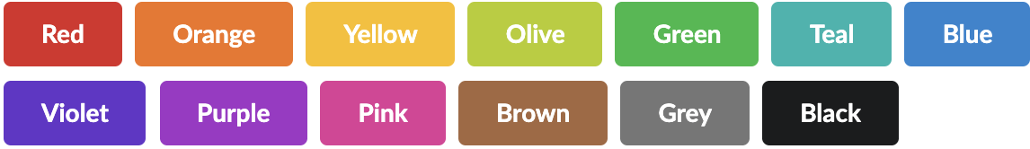 colored concept on a Button component in Semantic UI.